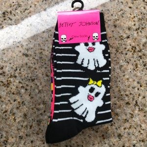 NEW 3 Pairs Halloween Betsey Johnson Socks